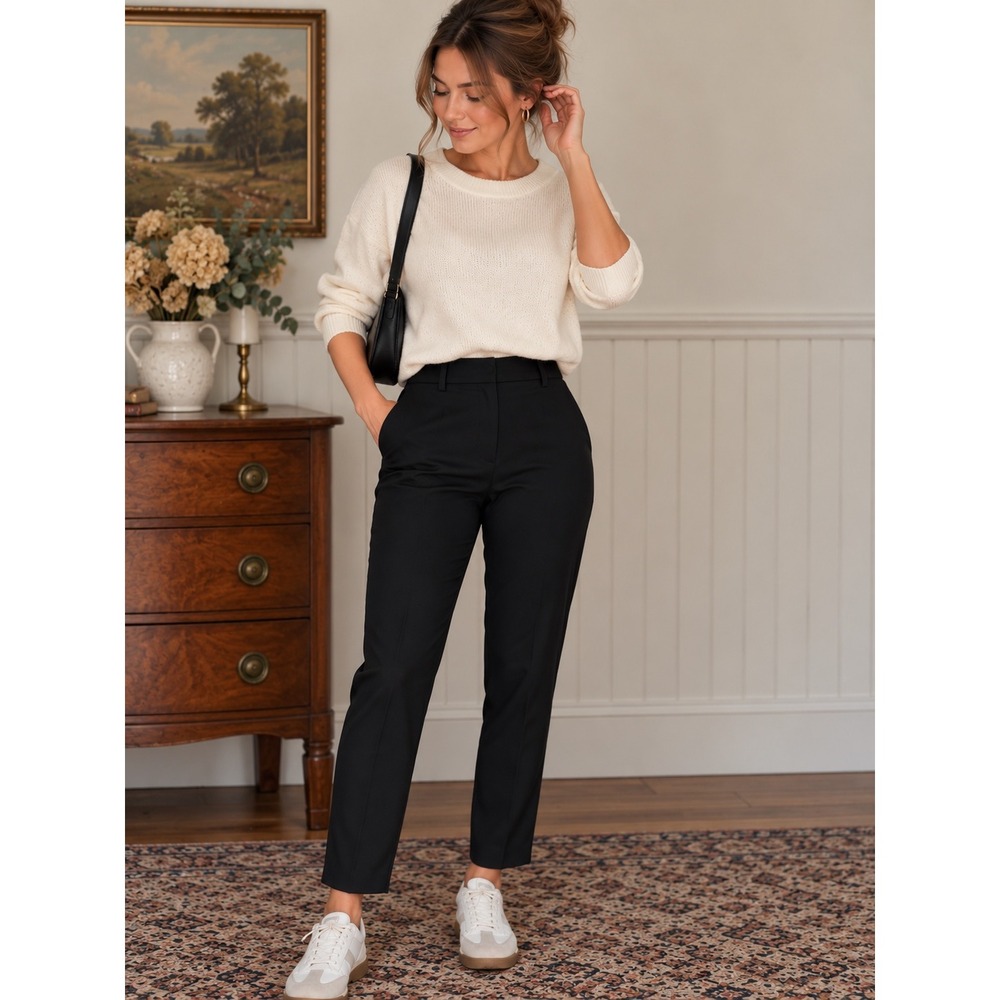 Babaton Atelier Black Tailored Ankle Pants — Size 2